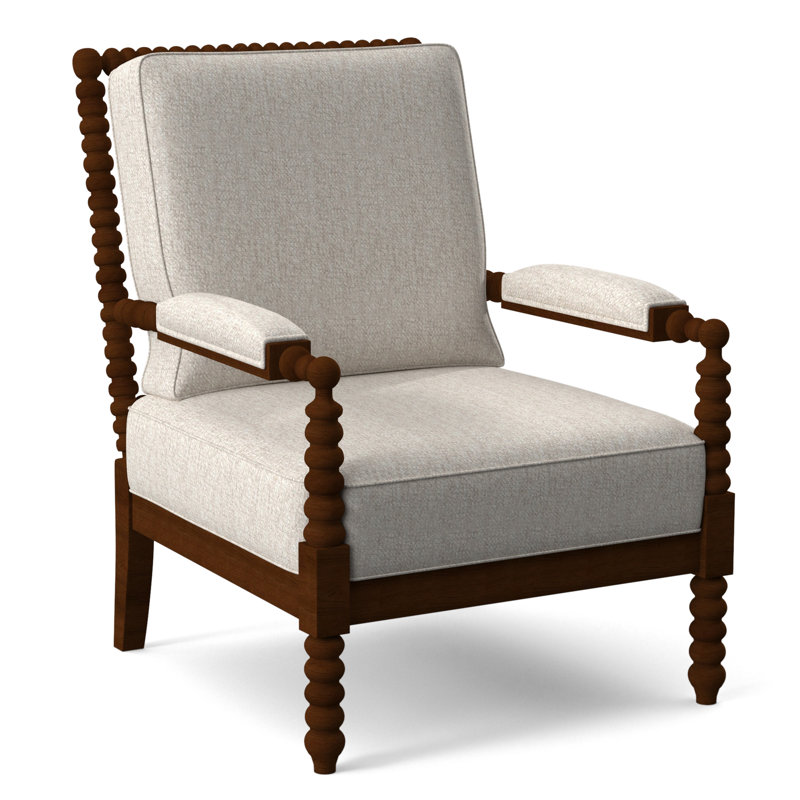 Fauteuil Jamilla Sabrina, Finition café, Snow Crypton Performance; 0884-91