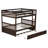 58" W Solid Wood Bunk Bed with Trundle and Convertible Design-160852564