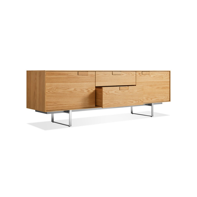 Series 11 Media Console, Walnut/Stainless Steel