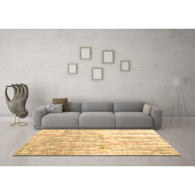 Washable Abstract Indoor Rug