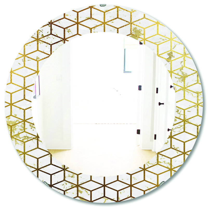 Miroir de salle de bain moderne sans cadre Capital Honeycomb 6, H 31,5 po x l po