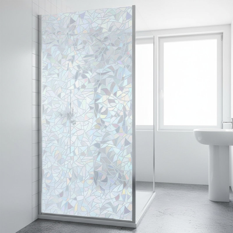 Privacy Protection Electrostatic Glass Film Bathroom Window Door Glass Sticker Adhesive-Free Privacy Protection Opaque Sticker For Home Privacy Decoration