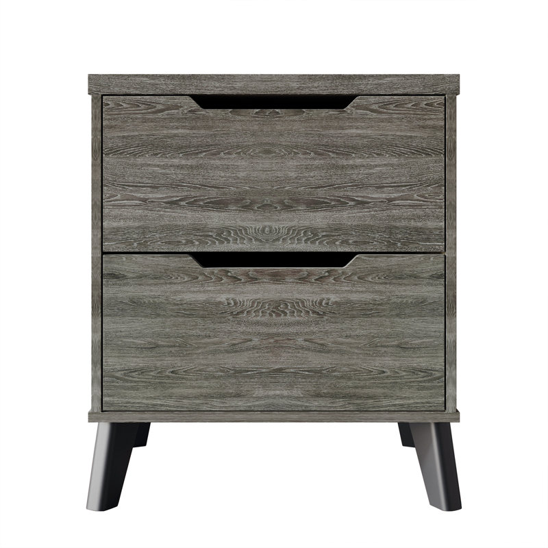 Ihor 21.65'' W Nightstand, Dark Gray