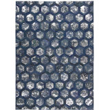 City Chic Leather Geometric Area Rug
