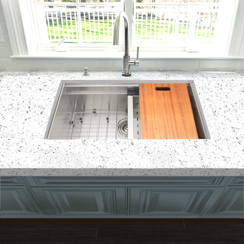 Pro Series 30'' L Stainless Steel Single Basin Kitchen Sink