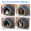 Maison de chat compacte et résistante aux intempéries, assemblage sans outil, abri extérieur robuste pour chats et petits chiens-129607109