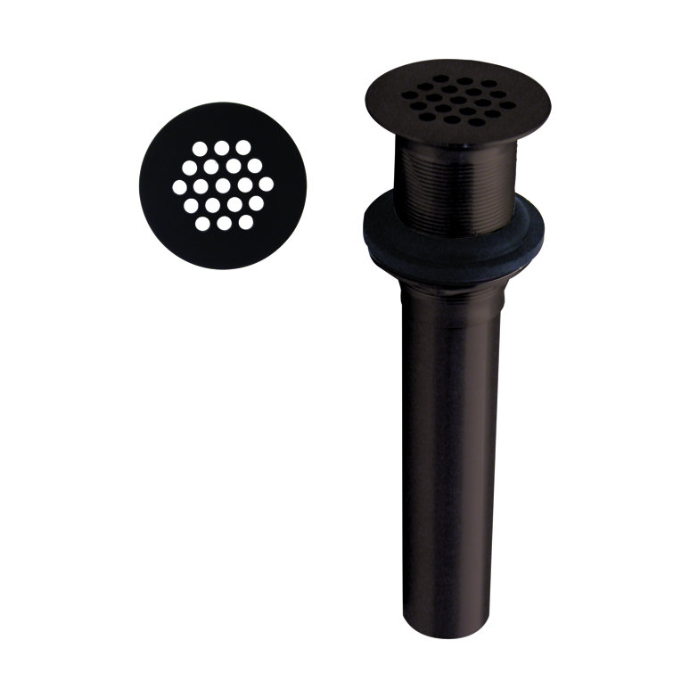 Grid Strainer Lavatory Drain Assembly without Overflow Holes - Exposed