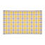 Tapis jaune / blanc à carreaux-53651221