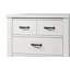 Commode 5 tiroirs, commode blanche, armoire de rangement