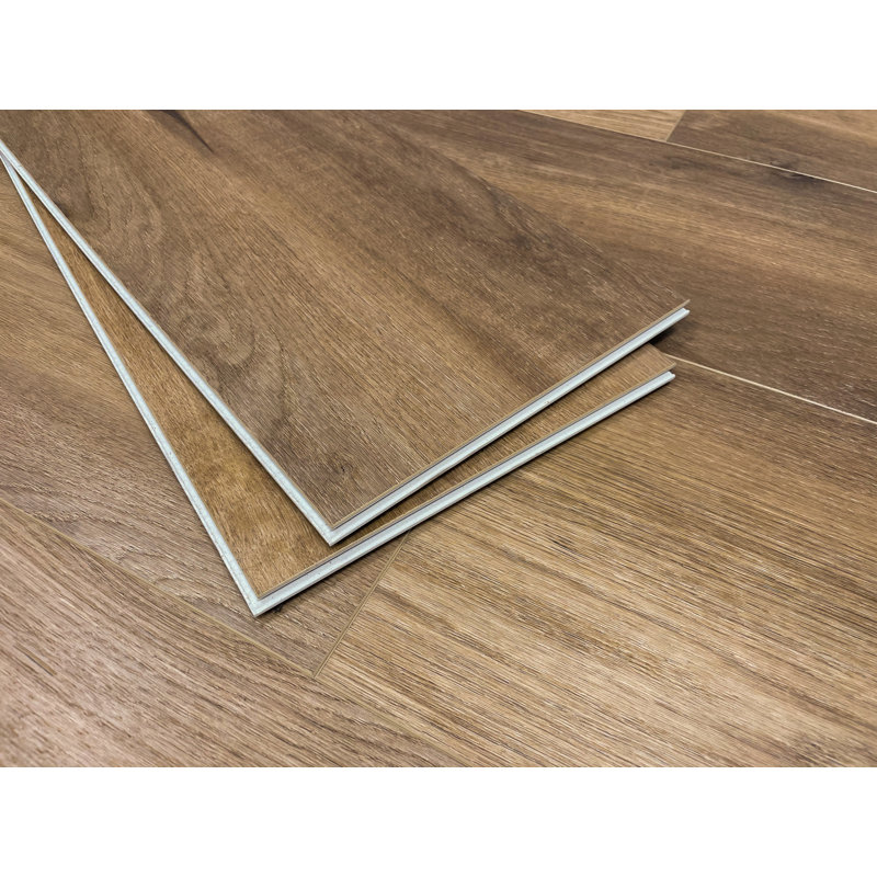 Planche en vinyle de luxe SPC 9 po x 60 po x 8 mm, Noyer Kira
