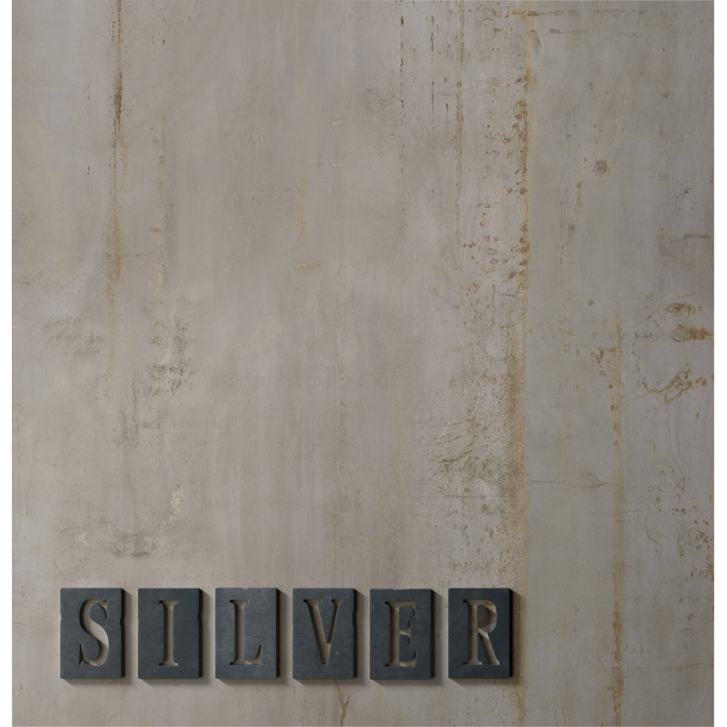 Rebel 2" x 2" Procelain Mosaic Wall & Floor Tile, Silver