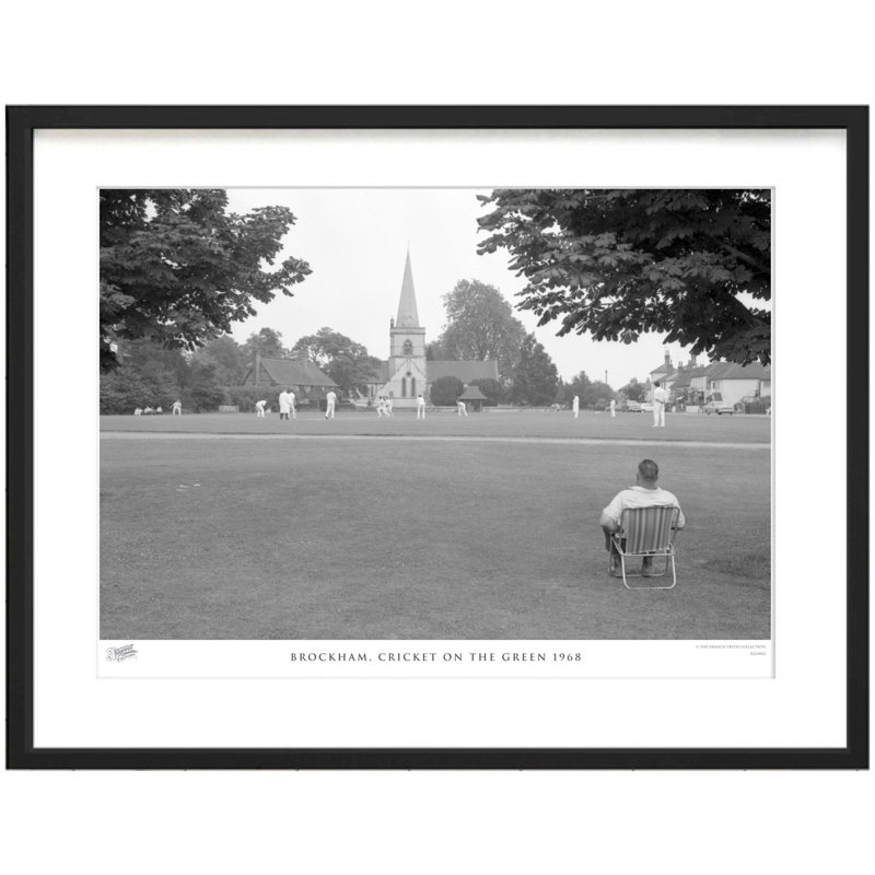 Brockham, Cricket On The Green 1968 by Francis Frith - Single Picture Frame Print, 60cm H x 80cm W x 2.3cm D