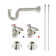 Trimscape Traditional Plumbing Sink Trim Kit
