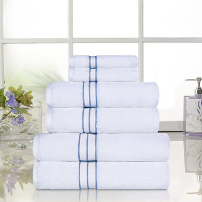 Hotel Turkish Cotton 6-Piece Towel Set, Ultra-Plush & Luxury Weight