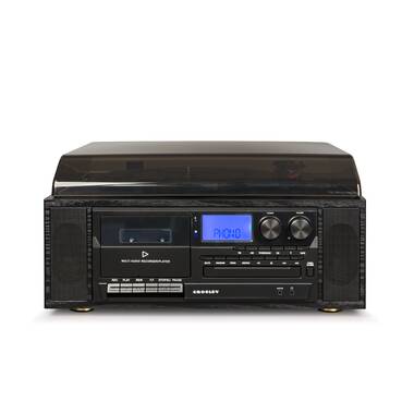  Jensen Stereo CD-590 Portable Bluetooth Home Audio CD/Cassette  Boombox Digital Tuner AM/FM Radio Sound System, Top-Loading MP3 CD Player,  Cassette Player/Recorder - Platinum Exclusive : Electronics