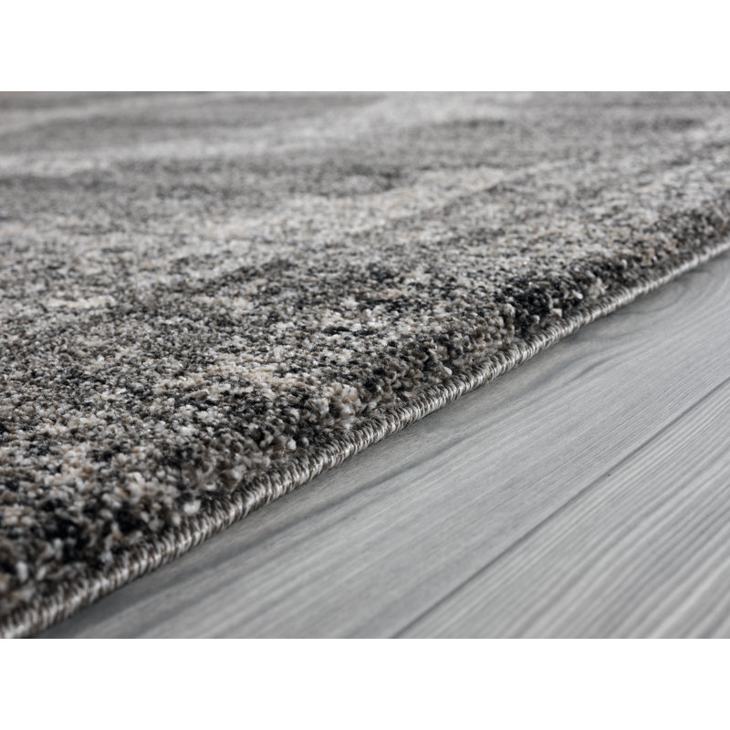 Tapis oriental gris de Sanya Gavarnie, Rectangle 1 pi 10 po x 3 pi