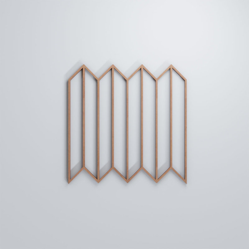Panneaux muraux décoratifs en bois Conroe, H 11 3/8 po x l 11 3/8 po x P 3/8 po, Qualité de peinture (bois)