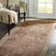 Tapis transitionnel en laine noué à la main beige Brandt-19705461