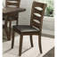 Ensemble de salle à manger 5 pièces en brun - Table avec fonction de rangement des feuilles et chaises d'appoint-67402132