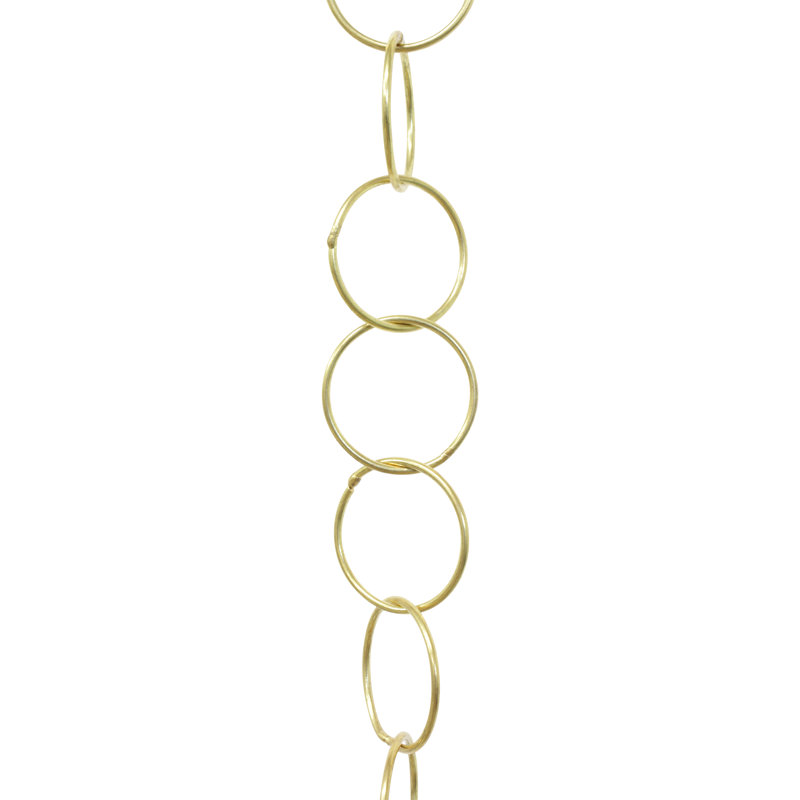 Petit lustre décoratif décoratif, Laiton poli, H 36 po x l 1,02 po x P 0,05 po