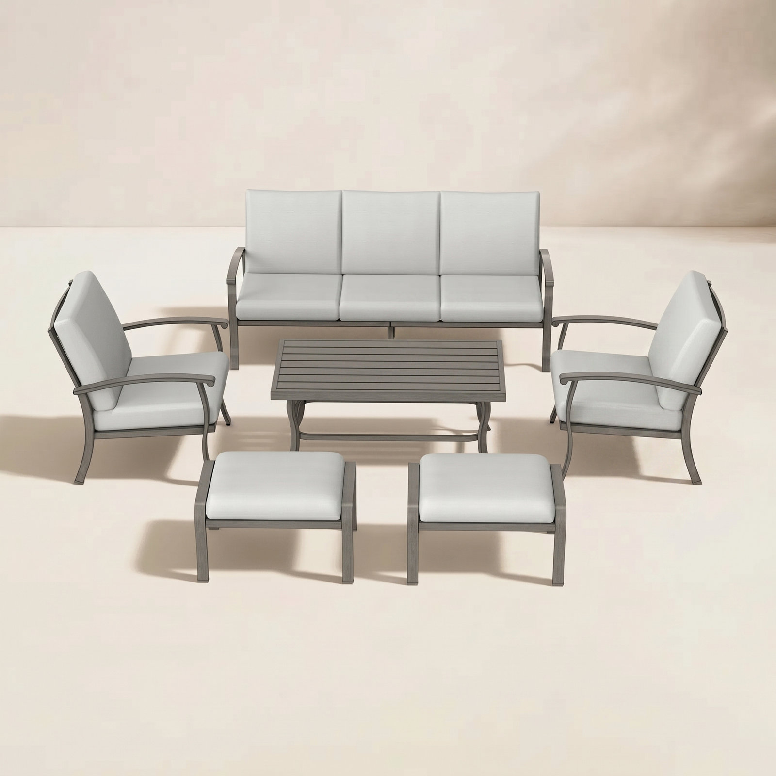 Leigh 5 - Person Patio Conversation Set with Cushions