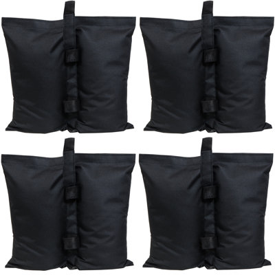 Sunnydaze Decor 13 lb Black Fabric Outdoor Sandbag Canopy Weights