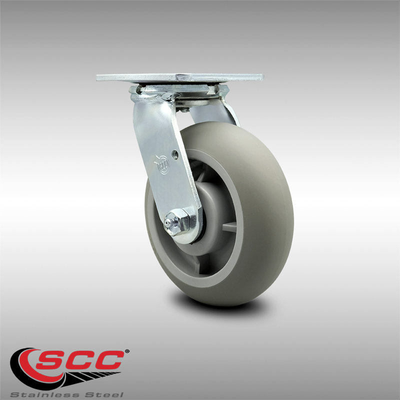 Roulettes de rechange pour chariot de livraison de repas Cambro - pivotant - roulettes de service / CAM-SCC-SS30S620-TPRRD
