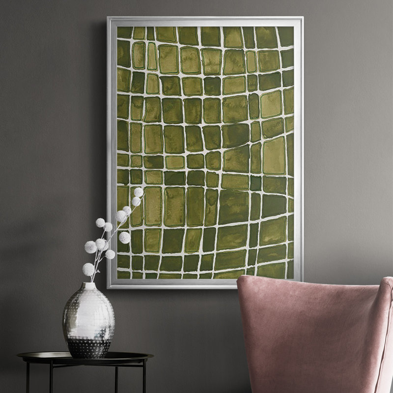 Square Bluff II, reproduction encadrée de qualité supérieure - prête à être accrochée, H 30,5 po x l 22,5 po x P 1 po, Argent