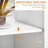 41" Rolling Kitchen Island, White - Drawers & Spacious Shelves Mobile With