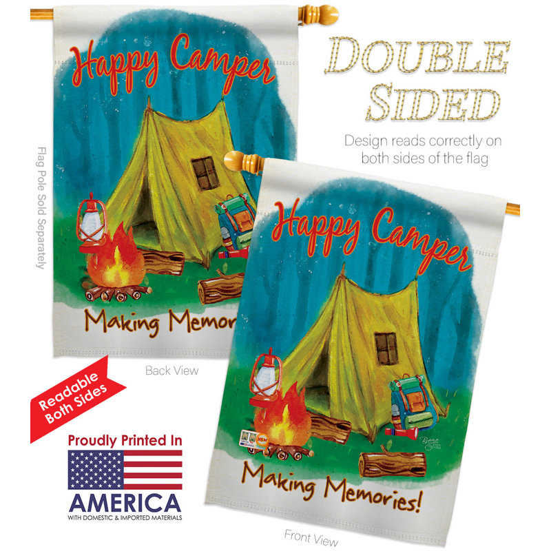Double Sided 40 in. H x 28 in. W Polyester House Flag