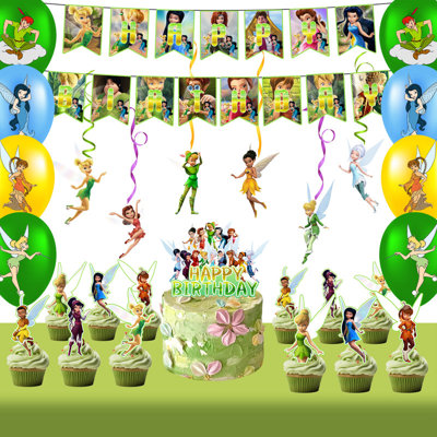 Décorations de fête Tinker Bell Bannières de fête Tinker Bell