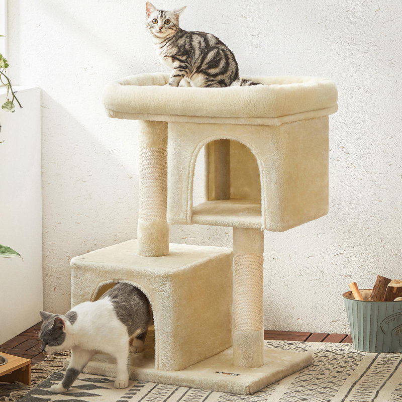 Arbre à chat Franjo, Beige, H 33,1 po x l 27,6 po x P 18,5 po