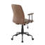 Chaise de bureau en similicuir espresso-640378244