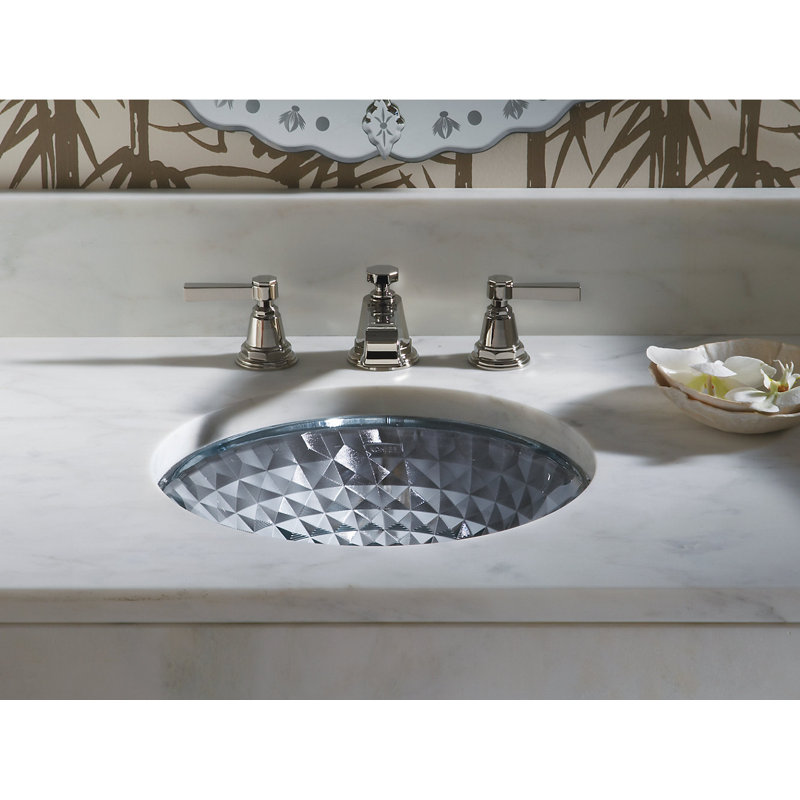 Kohler Kallos®, Artist Editions Oval Glass Undermount Bathroom Sink, Translucent Sandalwood