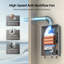 Chauffe-eau sans réservoir au propane Classic Comforts Cs120 120 000 Btu, chauffe-eau instantané jusqu'à 5,2 gallons par minute, installation à l'intérieur, certifié CSA, unité de propulsion simple ou blanche, blanc-116490265