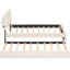 Lit plateforme simple tapissier avec lit gigogne en molleton beige agréable