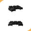 Canapé modulaire Cloud, canapé voilier en forme de U avec porte-gobelets et rangement, port USB, 2 repose-pieds et 2 coussins-935992344