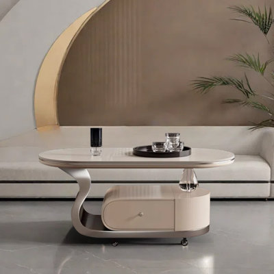 Light luxury design with wheel coffee table