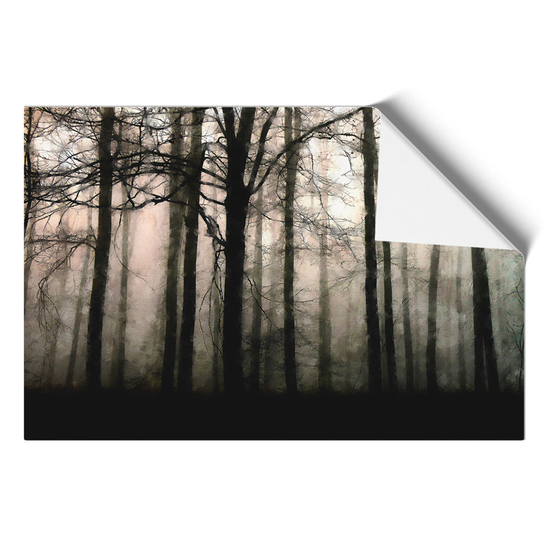Sunlight Forest Painting - Frameless Print, 42cm H x 59cm W x 0.1cm D