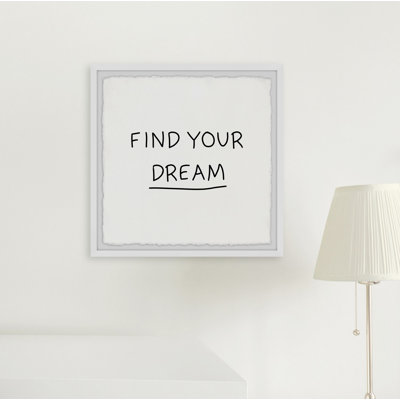 Find Your Dream IV 1 Piece Single Picture Frame Wall Art