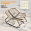 Fauteuil Papasan surdimensionné, acier osier PE, chaises berçantes et fauteuils de patio modernes