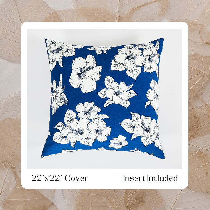 Coussin floral 22 po