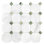 Carreau de mosaïque en marbre naturel 11,5 po x 11,5 po Octagon