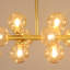  Lustre spoutnik linéaire doré 14 lumières Ether