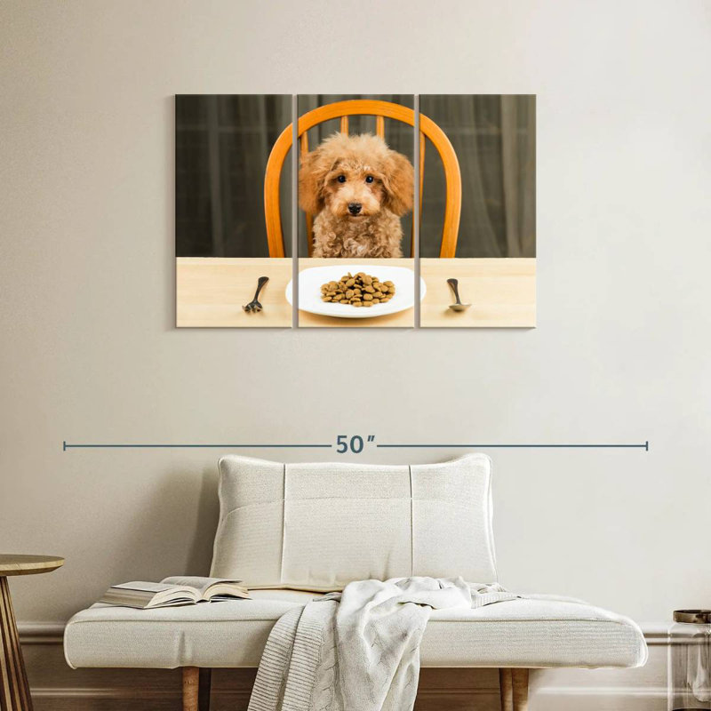 Brampt Dog Dinner Time, 24" H x 38" W