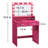 Vanity Desk With Mirror And Lights, Dressing Table With Large Drawer, 2 Level Storage Dresser & 3 Lighting Modes Adjustable Brightness, Suitable For Bedroom-944444008