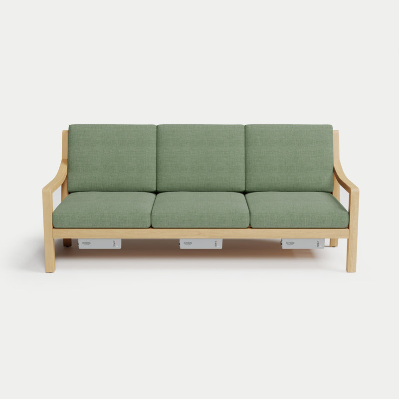 Solerno Heated Sofa, Aloe