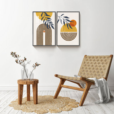 Boho Artwork - ensemble de 2 reproductions de photos sur toiles