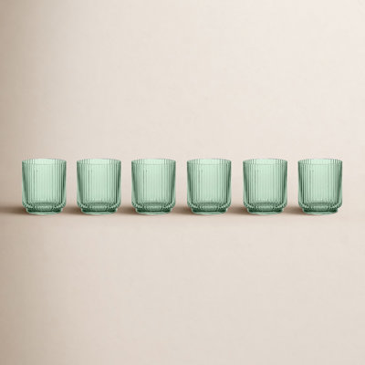 Laya Fluted Acrylic Low Tumbler Glass