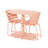 3-Piece Outdoor Bistro Dining Set, 1 Oval Table And 2 Chairs-1008915524